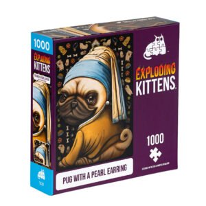 Puzle Exploding Kittens 1000 piezas: Pug with a Pearl Earring (rompe cabezas)