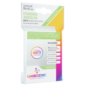 GG: MATTE BG Sleeves - Standard American (59 x 91 mm) (Protectores de cartas)