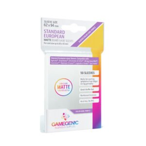 GG: MATTE BG Sleeves - Standard European (62 x 94 mm) (Protectores de cartas)