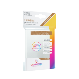 GG MATTE BG Sleeves - 7 Wonders (67 x 103 mm) (Protectores de cartas)