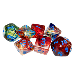 Chessex Nebula Primary/blue Luminary 7-Die Set